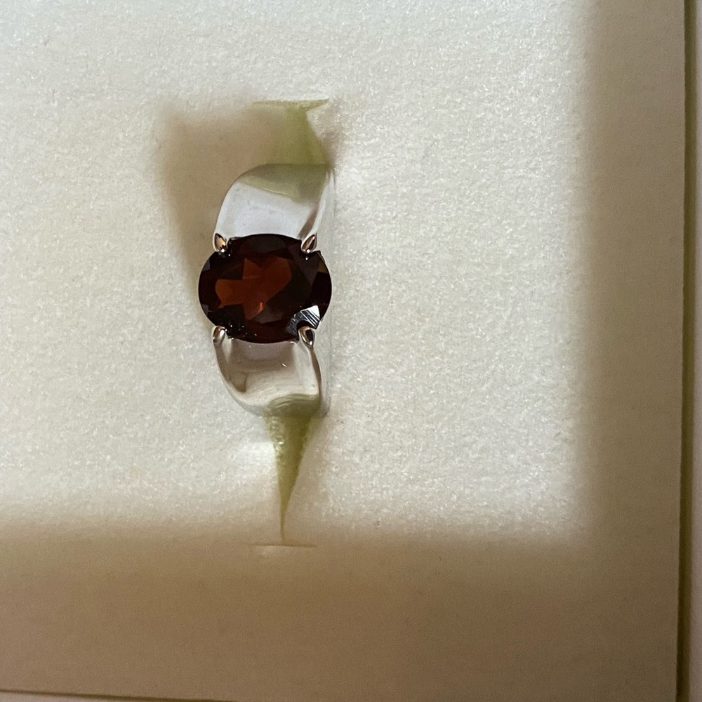 NWOT VERMELHO GARNET STERLING RING - Picture 8 of 9